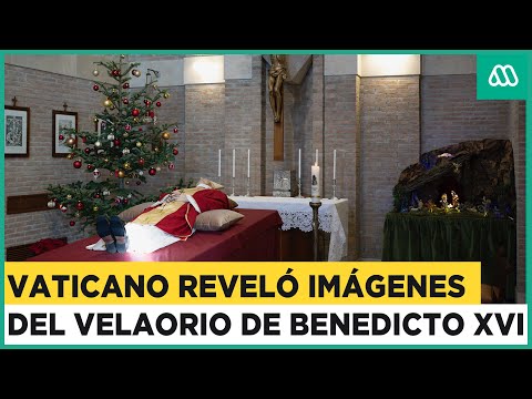 Vaticano reveló imágenes del velatorio privado del papa emérito Benedicto XVI