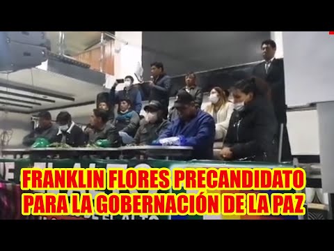 FRANKLIN FLORES DESDE LA CIUDAD DEL ALTO DONDE PIDIÓ UNIDAD..