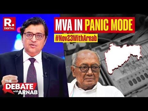 Congress' EVM Cry Ahead of Results Sneak Peek Into What's In Store For MVA, Says Arnab