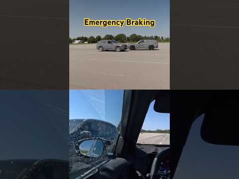Emergency Braking to avoid collisions in a BMW