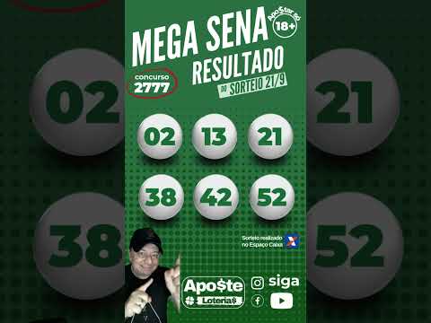 SORTEIO LOTERIAS CAIXA 21/09/2024 MEGA SENA QUINA LOTOFACIL #megasena #lotofacil #loteria