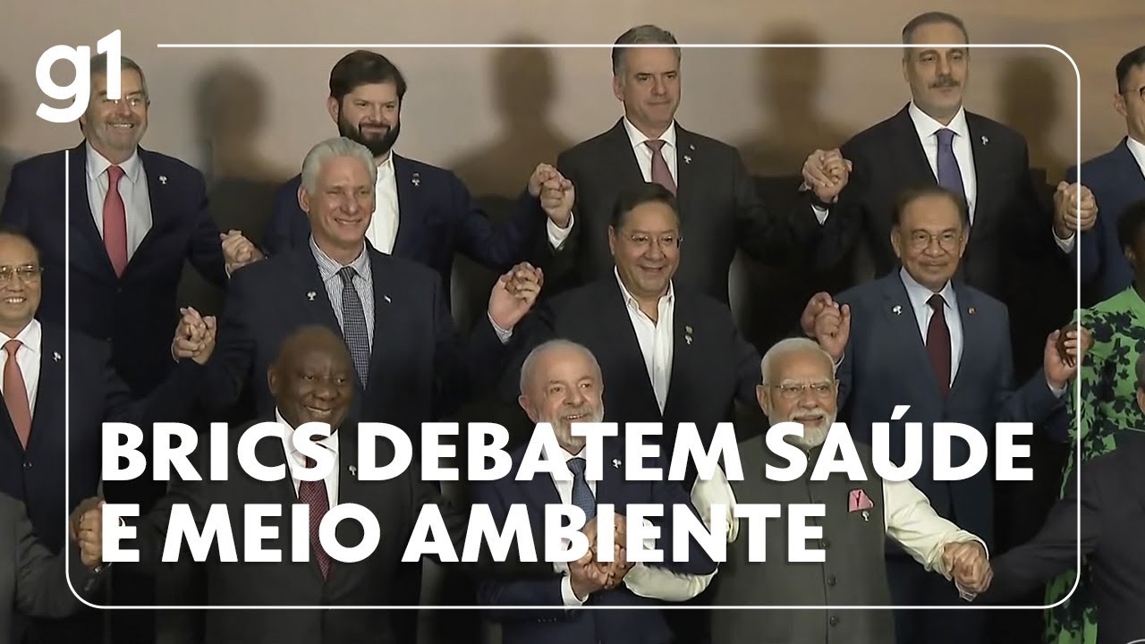 Líderes dos Brics debatem temas relacionados à saúde e ao meio ambiente