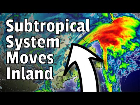 Subtropical System Moves In….