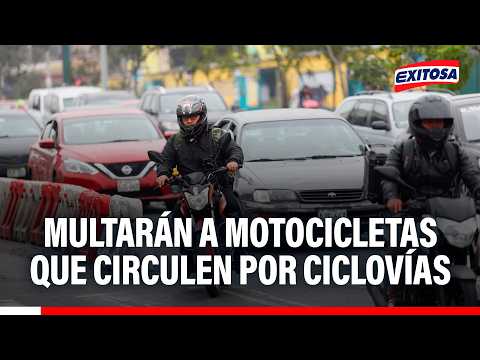 🔴🔵 ¡Atención!: Multarán con S/ 550 a motocicletas que circulen por ciclovías