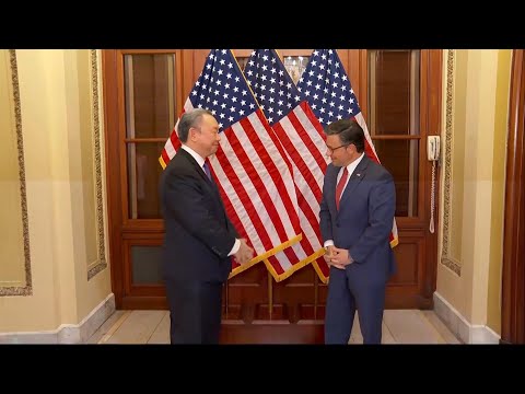 Speaker Johnson meets with Taiwan's Ambassador Alexander Yui at the Capitol