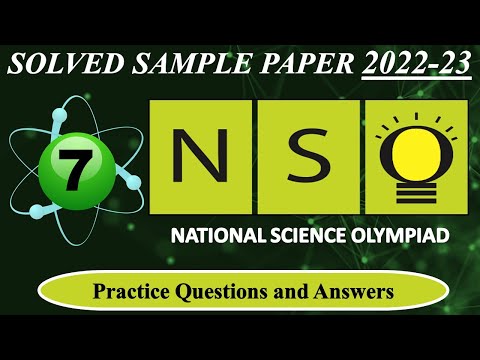 CLASS 7 | NSO 2022-23 | National Science Olympiad Exam | Solved Sample Paper | Olympiad Preparation