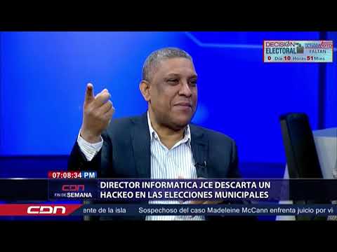 Director informática JCE descarta un hackeo en las elecciones municipales