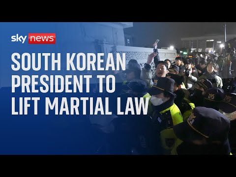BREAKING: South Korean president says he will lift martial law