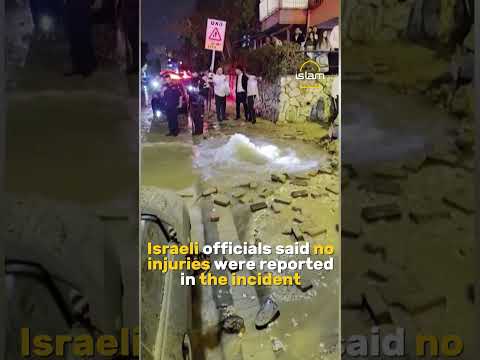 Flooding in Israel after missile strike