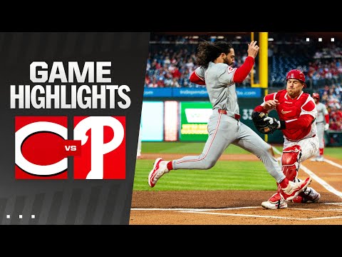 Reds vs. Phillies Game Highlights (4/1/24) | MLB Highlights