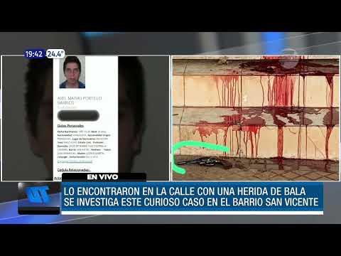 Fue hallado con una herida de bala en pleno centro de Asunción