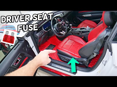 FORD MUSTANG DRIVER POWER SEAT FUSE LOCATION REPLACEMENT 2015 2016 2017 2018 2019 2020 2021 2022 202