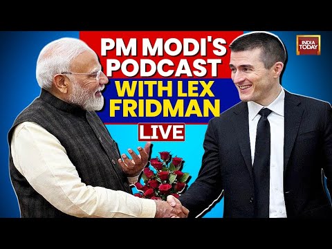 LIVE: PM Modi's 'Epic 3-hour Podcast' With Lex Fridman  | PM Modi Podcast LIVE | PM Modi LIVE