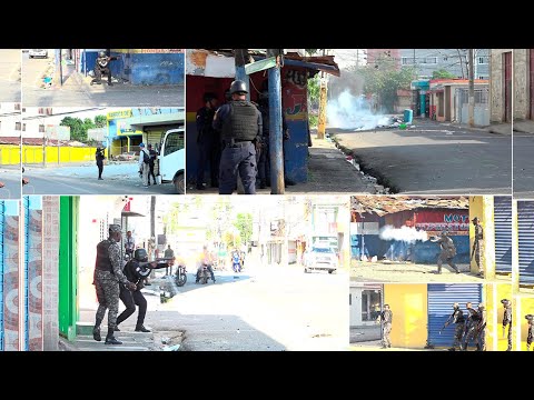 Intercambios de disparos entre convocantes y agentes policiales en sector San Martín SFM