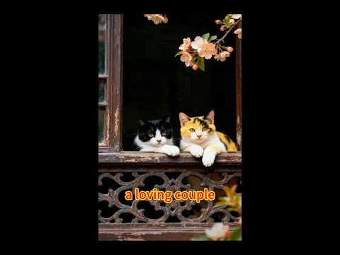 a loving couple#cat #funny #shorts #subscribe