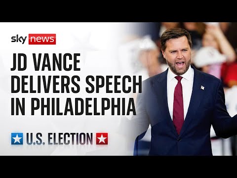 Republican Vice Presidential nominee JD Vance delivers speech in Philadelphia