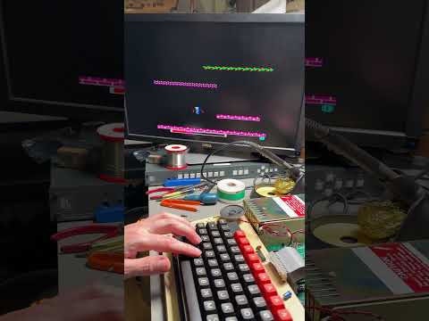 Click to view video HatTrix on the BBC Micro, 1991 retro gaming