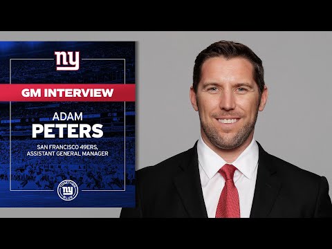 Giants Interview 49ers    Adam Peters for General Manager video clip