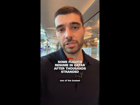 Some flights resume in Qatar after thousands stranded