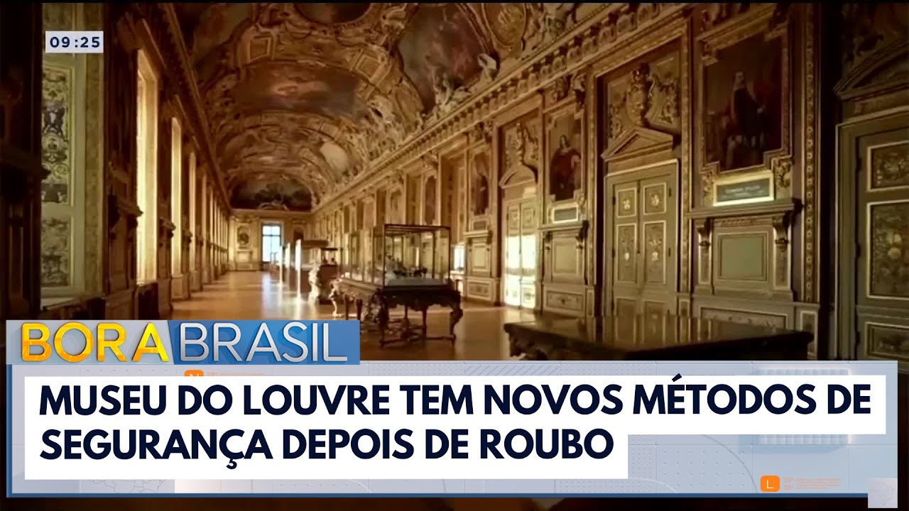 Segurança no Museu do Louvre após o roubo | Bora Brasil