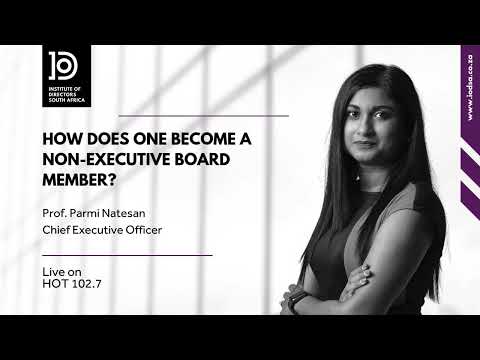 How does one become a non-executive board member? - HOT102.7 | Sept 2024