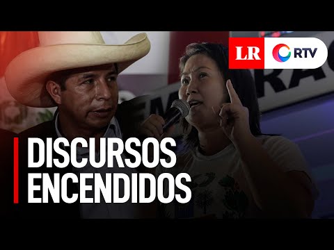 Keiko Fujimori vs. Pedro Castillo: discursos encendidos tras resultados ONPE al 100%