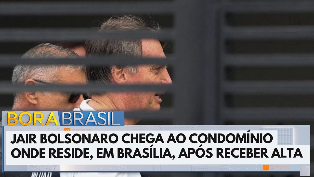 Jair Bolsonaro chega ao seu condomínio após receber alta | Bora Brasil TV Online Jair Bolsonaro chega ao seu condomínio após receber alta | Bora Brasil