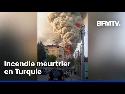 Turquie : au moins 6 morts dans l’incendie d’un dépôt de parfumerie