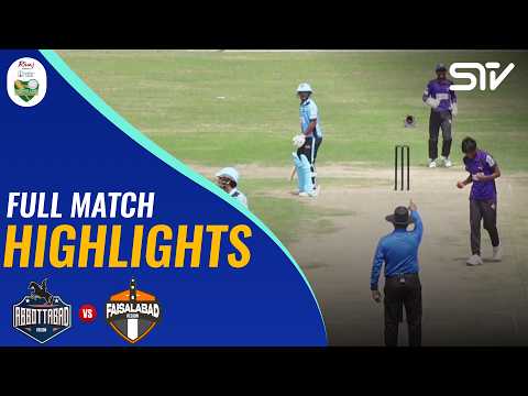 Full Highlights | Abbottabad Vs Faisalabad | <strong>National</strong> U19 Cup - One Day | MZM1A