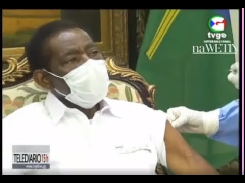 Telediario de TVGE | SE Obiang Nguema se vacuna, día 16 de febrero del 2021 (ofrecido por naWETIN)