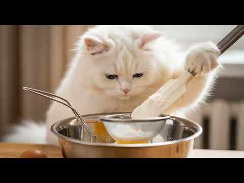 忘れてた!ベルのあたふたクッキー作りと、黒猫リオとの癒しの午後☕️