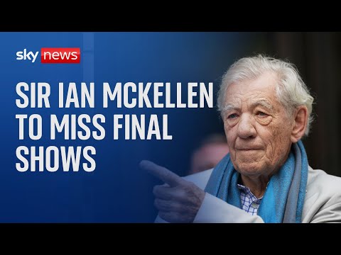 Sir Ian McKellen will not appear when play resumes after fall from stage