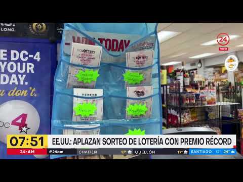 Aplazan millonario sorteo de Lotería en EE.UU. | 24 Horas TVN Chile