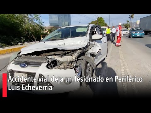 Accidente vial deja un lesionado en Perife?rico Luis Echeverri?a