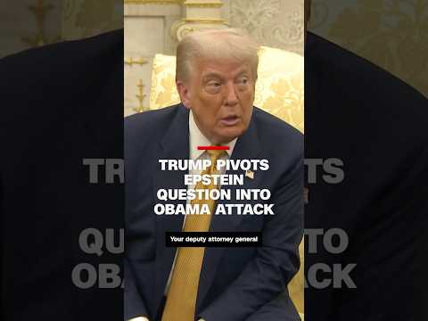 Trump pivots Epstein question into Obama attack