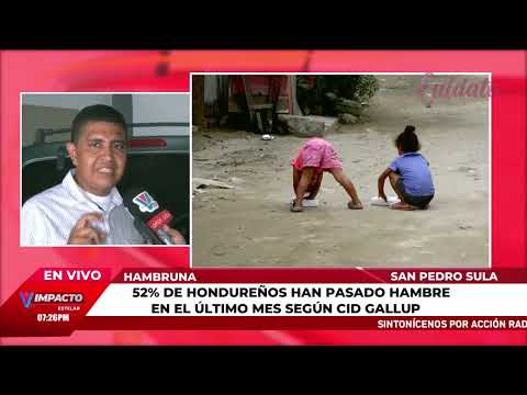 Mayoría de hondureños padecieron hambre según encuesta
