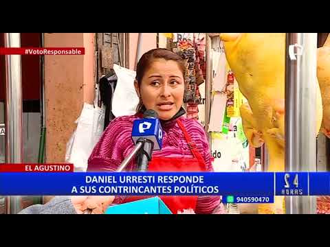 Elecciones 2022: Daniel Urresti recorre El Agustino y responde Rafael López Aliaga