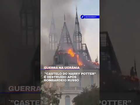 Guerra na Ucrânia: construção conhecida como “Castelo do Harry Potter” foi destruída após bombardeio