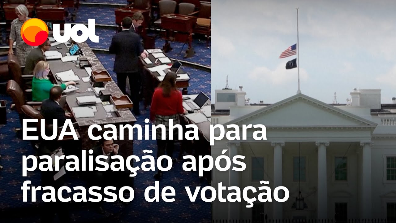 Votação para evitar shutdown do governo dos EUA fracassa e paralisação pode acontecer