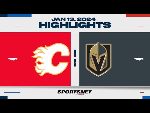 NHL Highlights | Flames vs. Golden Knights - January 13, 2024