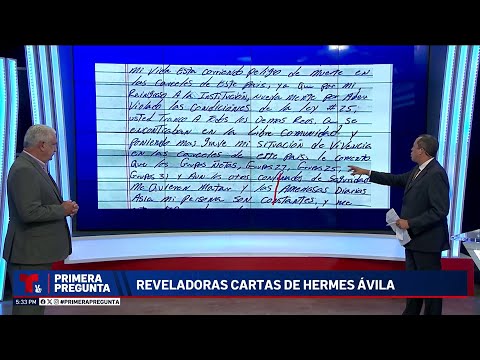 Primera Pregunta: Cartas escritas a mano por Hermes Ávila