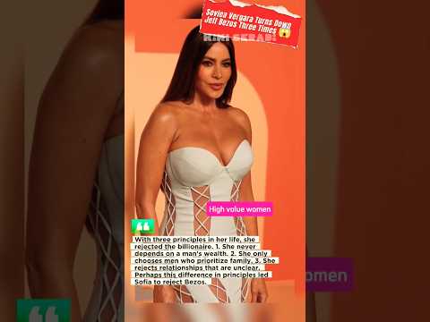 Soviea Vergara Turns Down Jeff Bezos Three Time 😱 #news #shortvideo #fashion