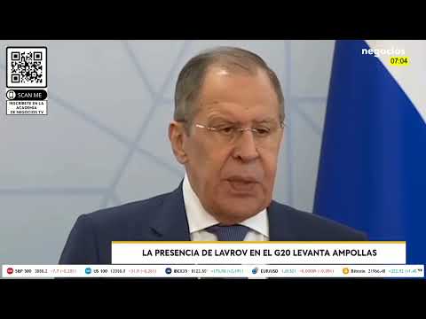 La presencia de Lavrov en el G20 levanta ampollas