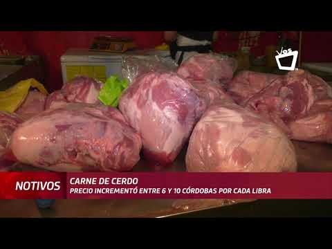 Carne de cerdo experimenta alza de entre 5 y 10 córdobas en el mercado Roberto Huembes