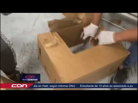 Ocupan en Caucedo 97 láminas cocaína camufladas en cajas de bananos