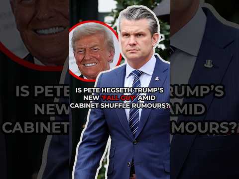 Is Pete Hegseth Trump's 'FALL GUY' post election results?! 😳