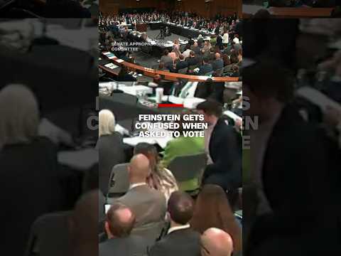 Sen. Dianne Feinstein (D-CA)) appears to get confused when asked to vote on a bill #cnn #news