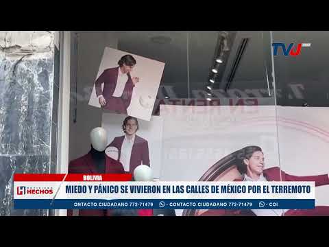 T. U.P.  MIEDO Y PÁNICO SE VIVIERON EN LAS CALLES DE MÉXICO POR EL TERREMOTO