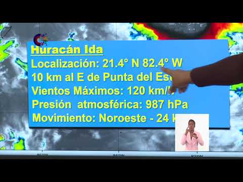 Instituto de Meteorología de Cuba informa que Ida alcanza categoría de Huracán