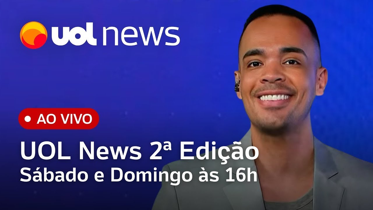 UOL News 2ª Edição ao vivo com Diego Sarza | Programa Completo | 24 de agosto de 2025